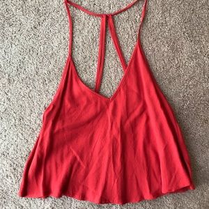 Forever 21 - Red Strappy Crop Top
